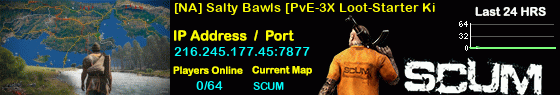 [NA] Salty Bawls [PvE-3X Loot-Starter Kit-No Raids]